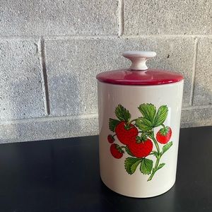 🍓 Vintage Strawberry Cookie Jar 🍓